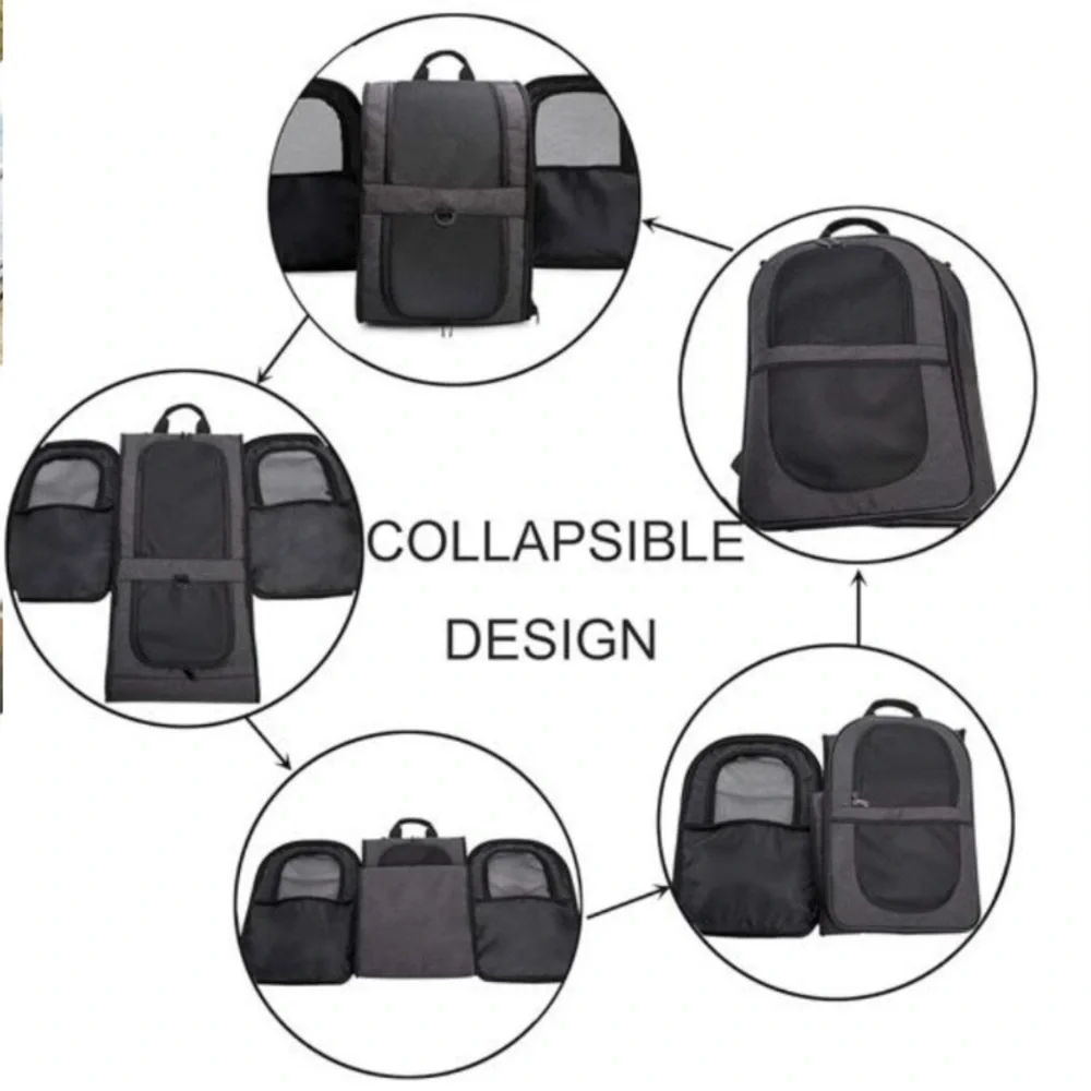 Pet Carrier Backpack for Large/Small Cats and Dogs, Puppies, Safety Features